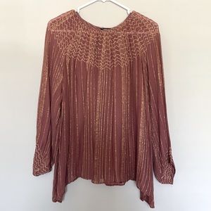LOVE SAM Metallic Stripe Top